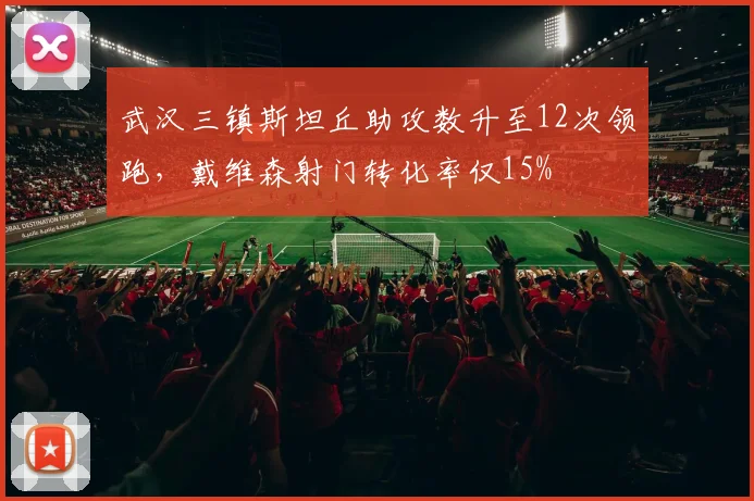 武汉三镇斯坦丘助攻数升至12次领跑,戴维森射门转化率仅15%